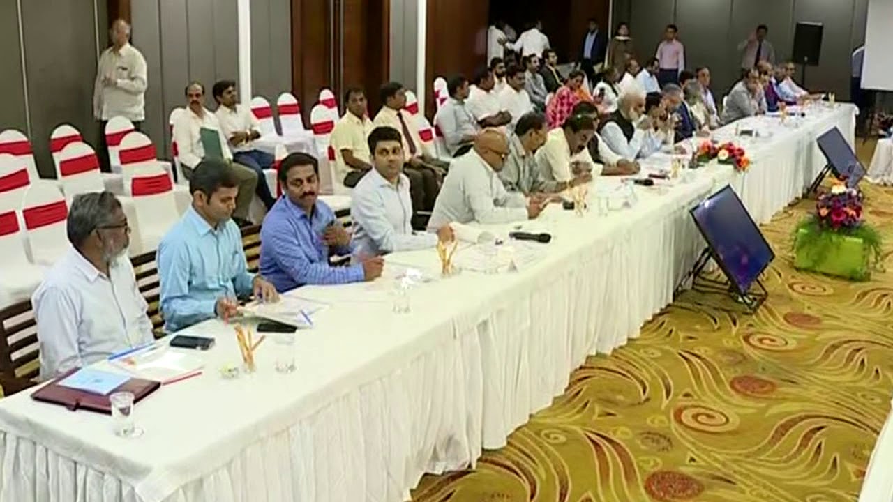 YSRCP MP VijayasaiReddy attended to Sea Food Committee Review Meeting