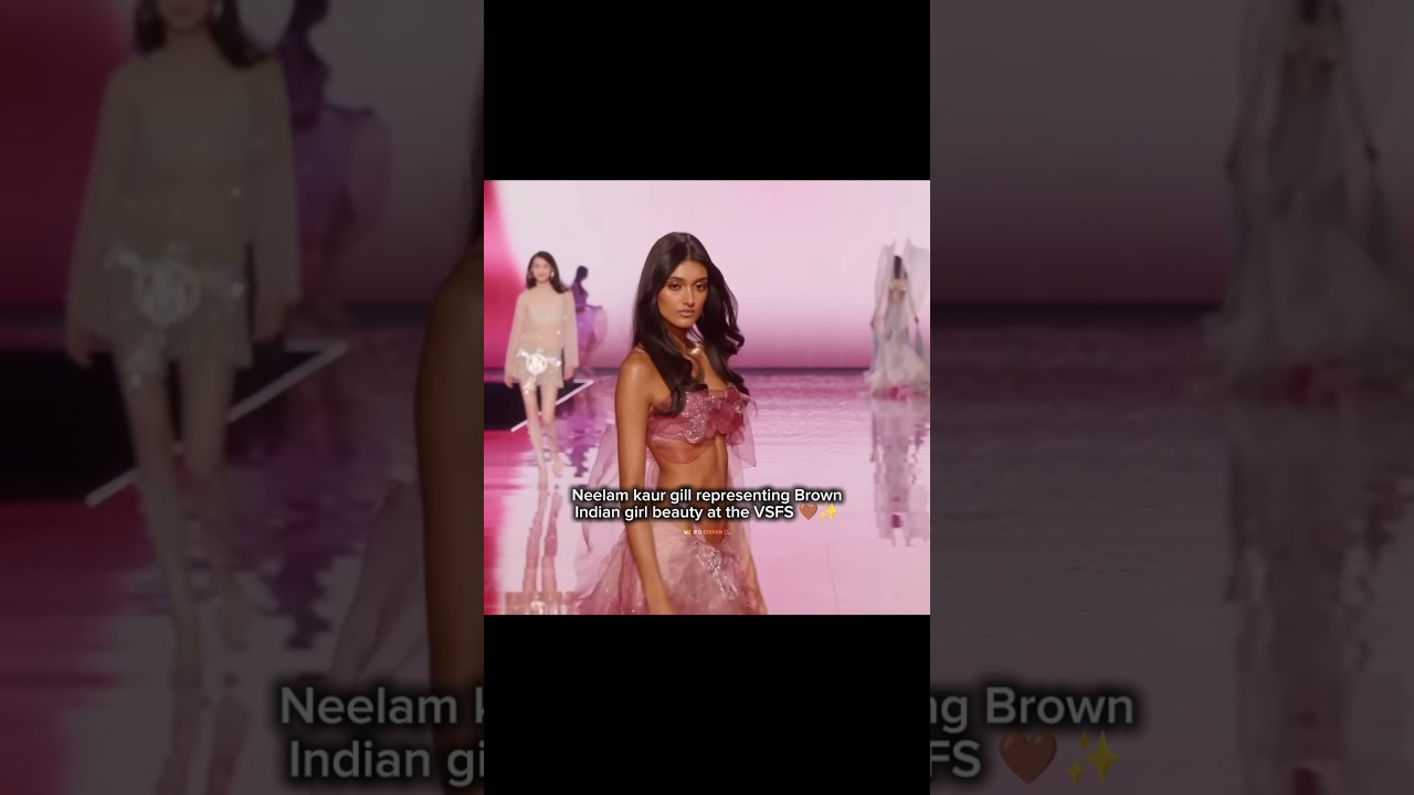 Indian model at the Victoria's secret fashion show &hearts;️🇮🇳
