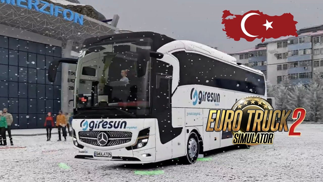 EURO TRUCK SİMULATOR | WİNTER MOD | TRAVEGO 2024 BLACK | 4K HD GRAPHICS |