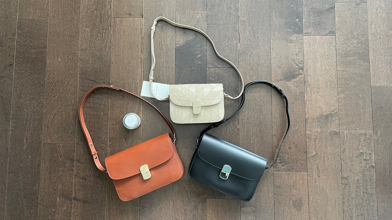 Sezane Mini Milo Classic in Sand Patchwork