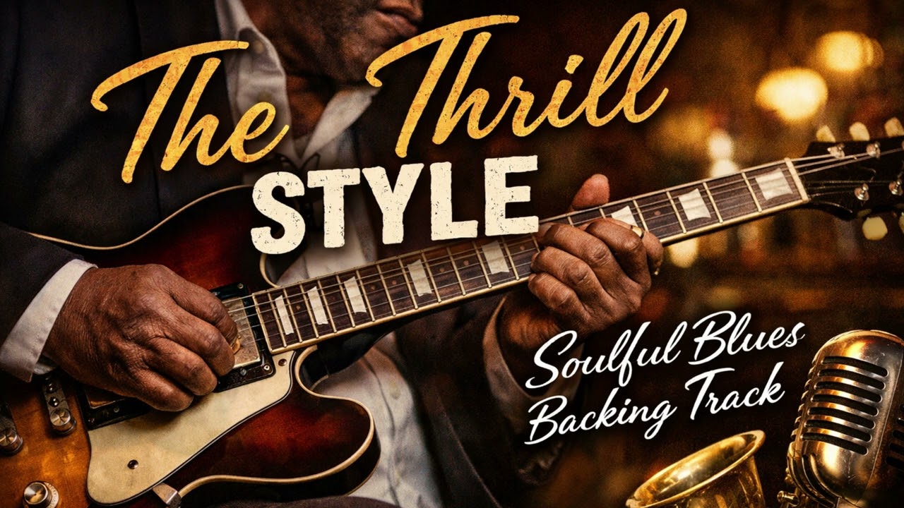 Soulful Slow Blues Backing Track 🎸 Clean Emotional Guitar + Example Solo