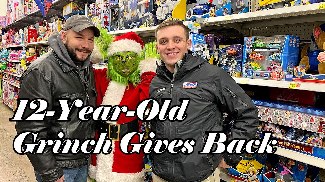 12-Year-Old Grinch Gives Back