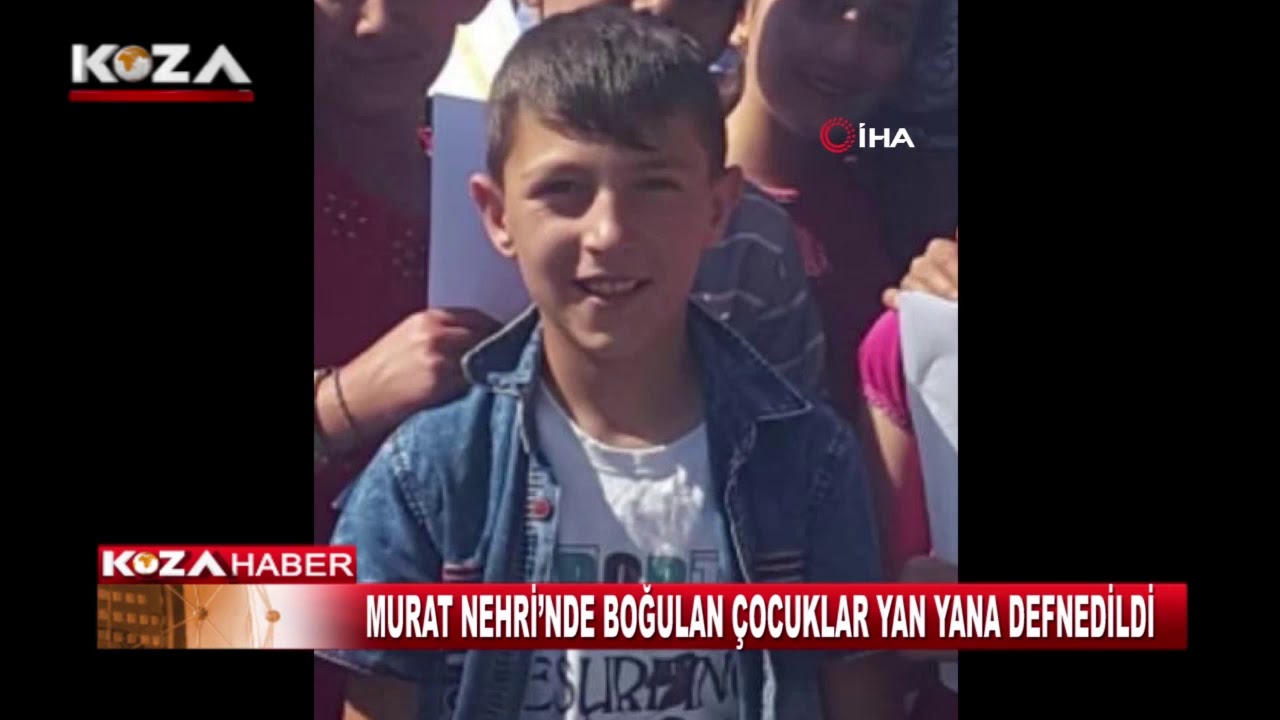 MURAT NEHRİ&rsquo;NDE BOĞULAN &Ccedil;OCUKLAR YAN YANA DEFNEDİLDİ