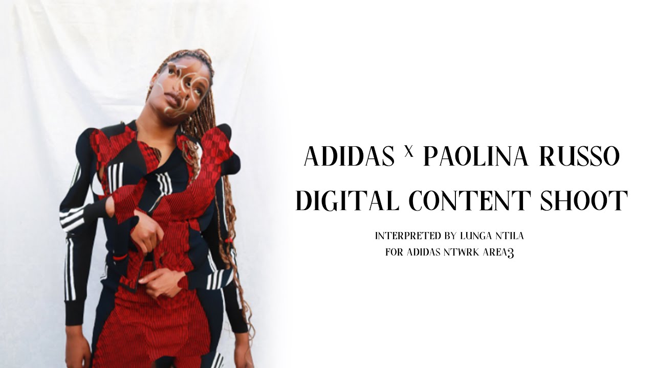 Digital content shoot for Adidas NTWRK Area3 Adidas x Paolina Russo interpreted by Lunga Ntila