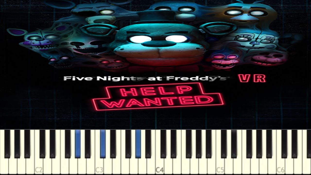 FNAF VR Help Wanted Song - Put Me Back Together - Piano Cover/Tutorial - JT Music