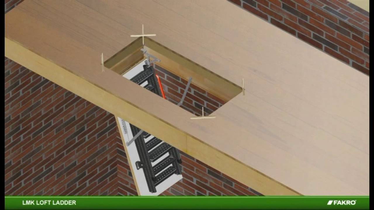 Einbau der FAKRO Bodentreppe mit Metallleiter LMK von Perfekt-Bau