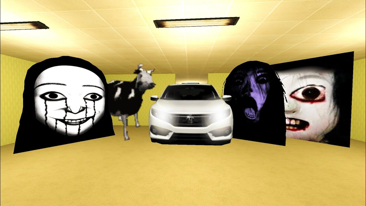 Vehicle, Aheno, Grudge, Ellis And Scary Cow Nextbots Gmod