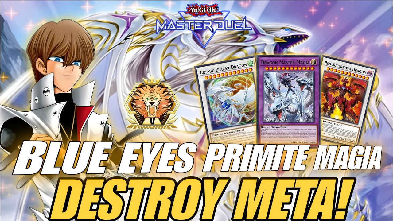 HIT MASTER WITH THIS BROKEN BLUE EYES PRIMITE MAGIA DECK!🔥 | YU-GI-OH! MASTER DUEL