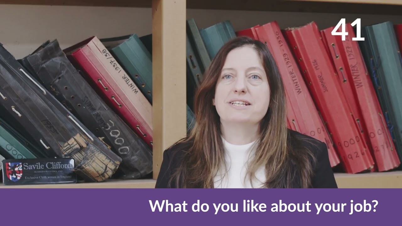 Careers 100 Seconds: Julie Fish, Textile Designer at Savile Clifford