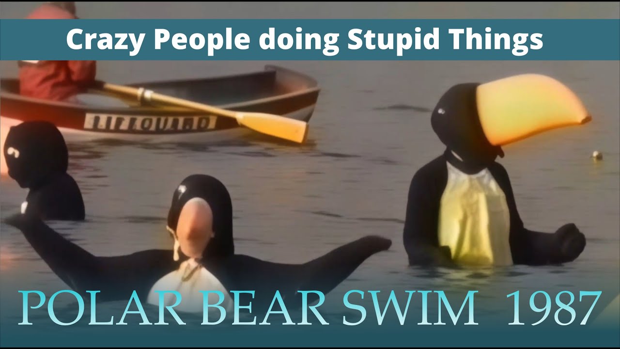 Vintage Vancouver.  Polar Bear Swim - 1987 - English Bay