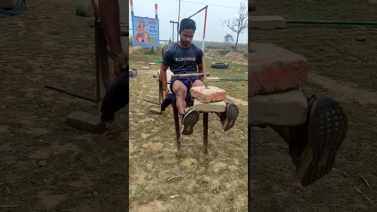 leg workout with desi jugad 😱🔥 #shorts #viralvideo #video #youtube #desi #yashdesifitness