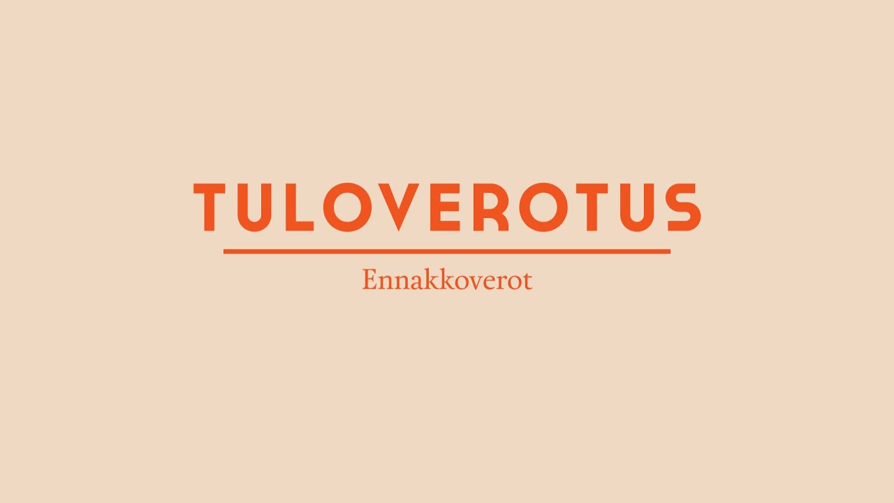 Toiminimiyrittäjän ennakkoverot - Miten toiminimi maksaa verot | Yritä.fi Toiminimikurssi