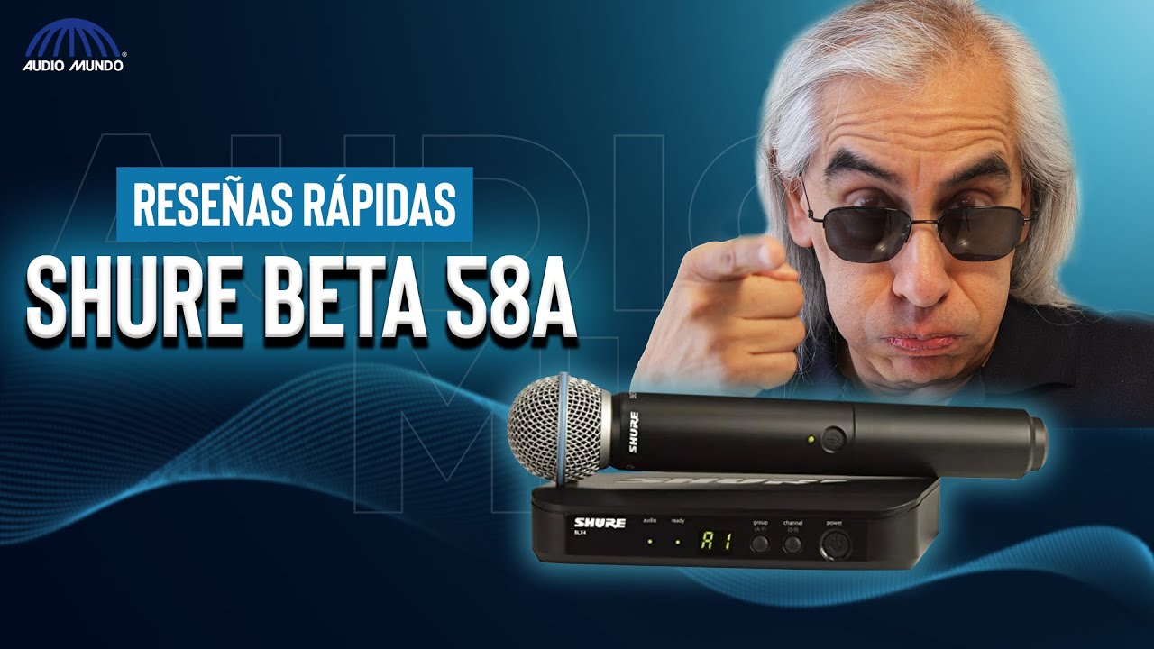 Micrófono de mano para uso vocal marca Shure modelo Beta 58A