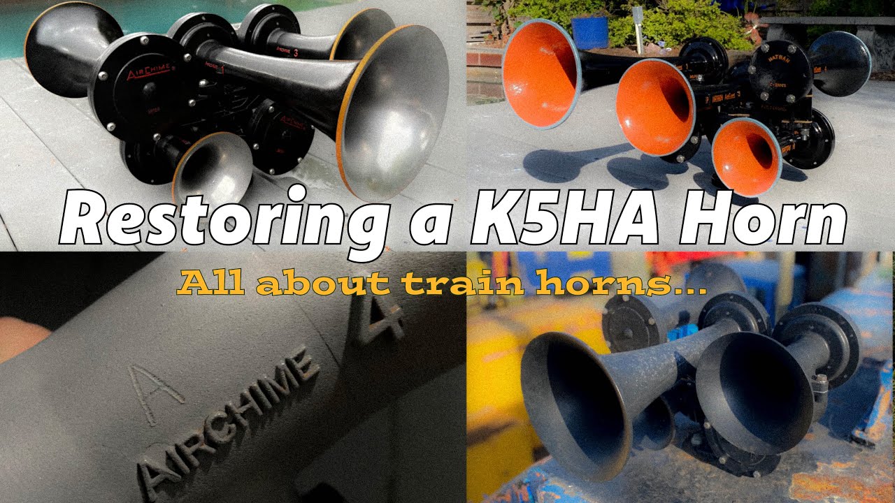 All about Train Horns - Painting & Polishing a K5HA