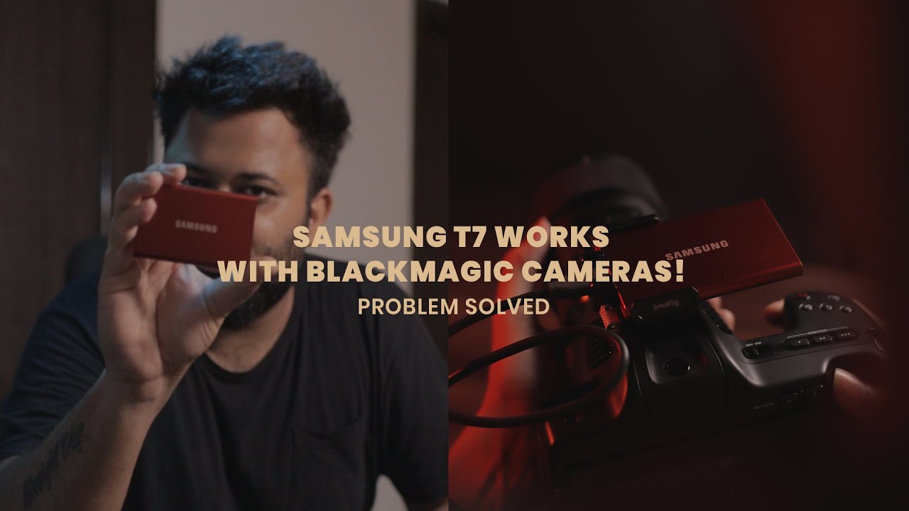 Setting up Samsung T7 SSD with BMPCC6K Pro | Recording Test & Test Footages