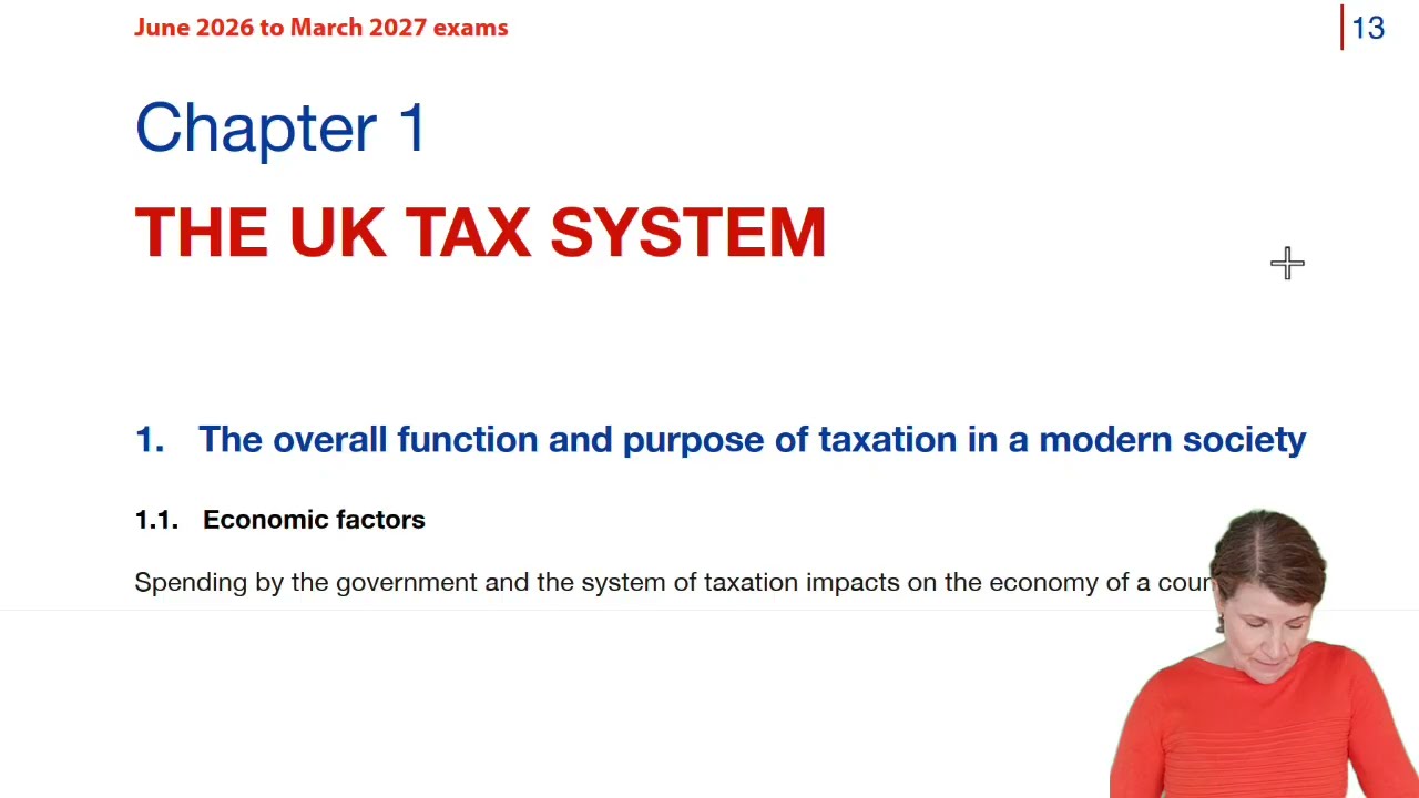 Глава 1. Налоговая система Великобритании - лекции ACCA TX-UK