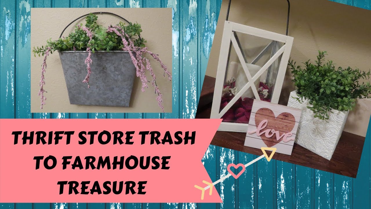Thrift Store Trash to Farmhouse Treasure | Most Realistic DIY Faux Galvanized Metal Technique Ever!
