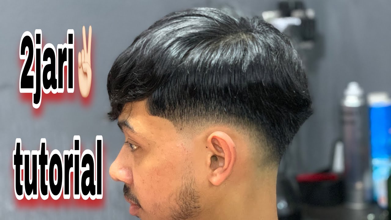 TUTORIAL POTONG RAMBUT ✌🏻2JARI ( low fade follow step by step )