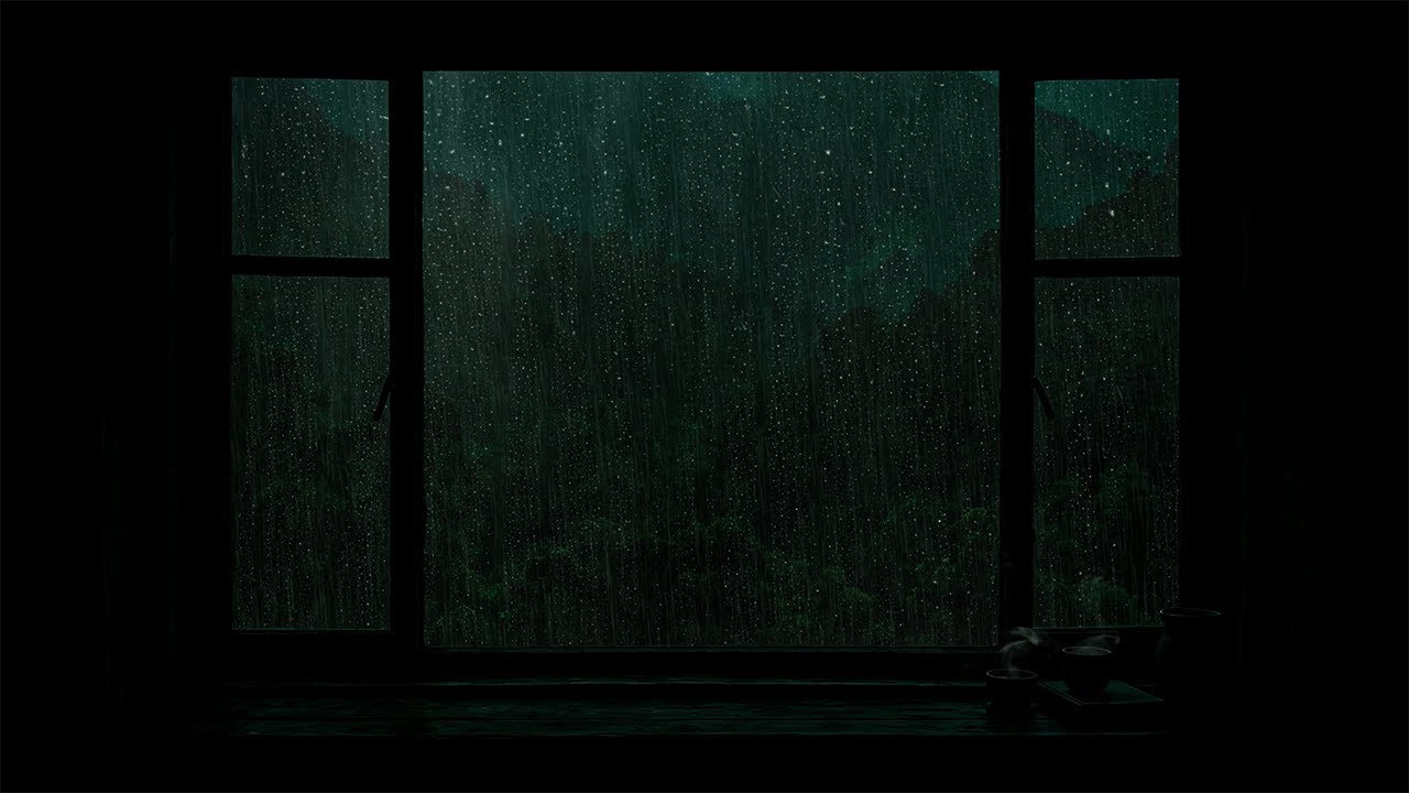 Gentle Rainfall at the Window | A Quiet Night Ambience to Let Your Mind Rest and Sleep Well