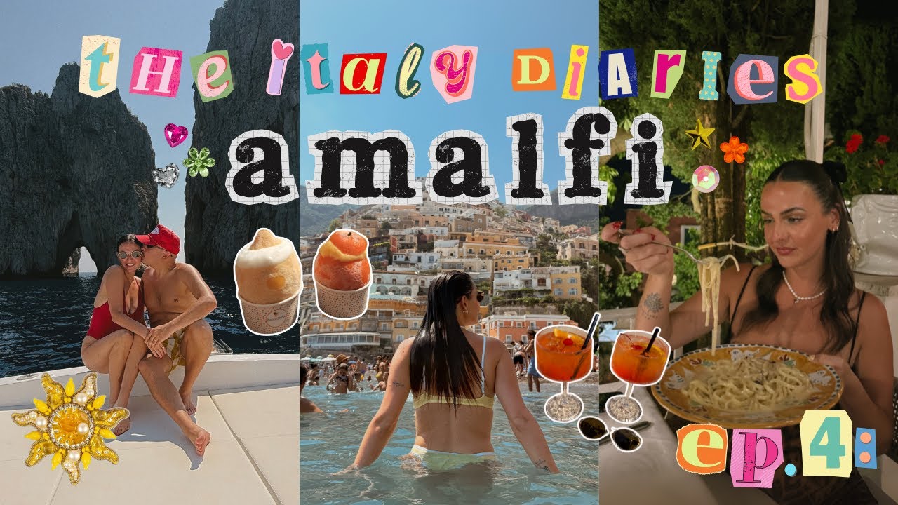 italy diaries ep. 04 ✧ capri & positano vlog | beach days, shopping & cave clubbing