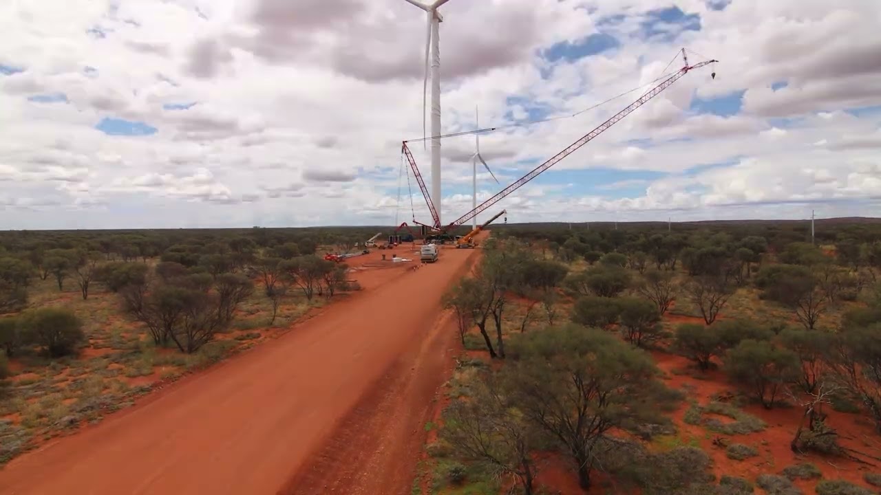 Wind Farm Construction Timelapse Video - HardHat Media Promo