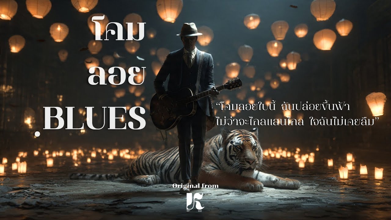 โคมลอย - BLUES - KENZAKUMUSIC - Lyric Audio | เพลงลอยกระทง