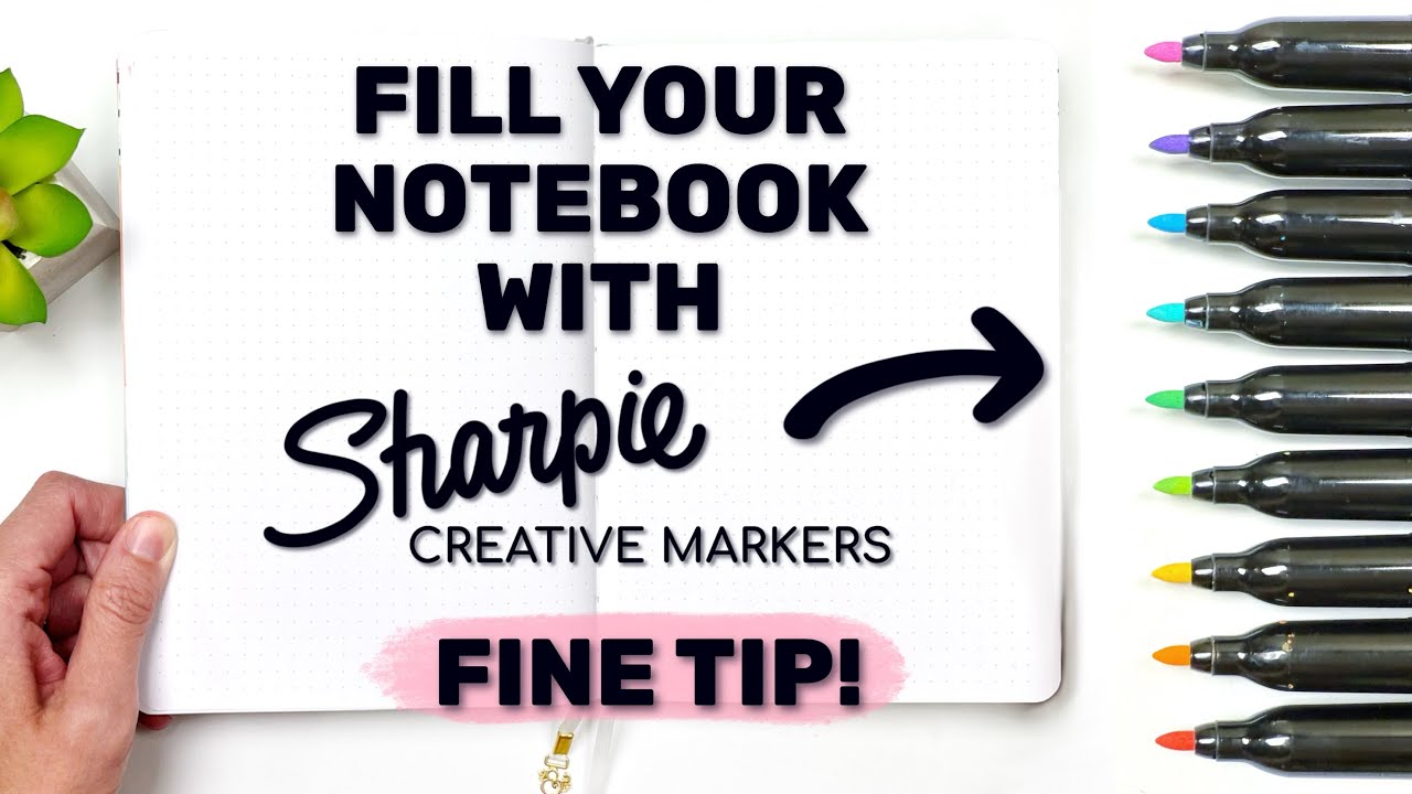 5 идей, как заполнить блокнот маркерами Sharpie Creative FINE TIP