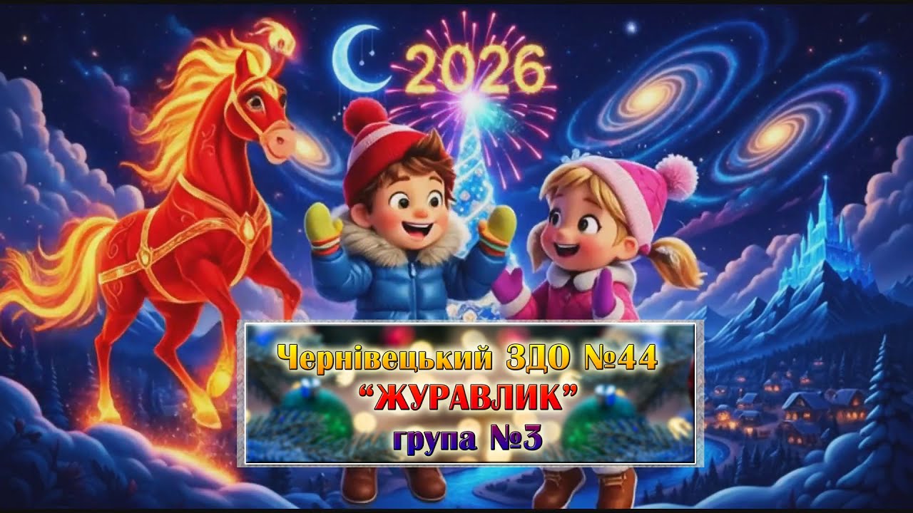 З Новим  роком! ЗДО №44 група №3 м. Чернівці 2026