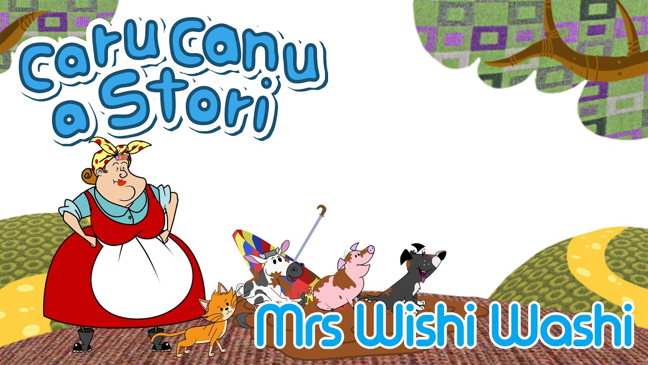 Caru Canu a Stori | Mrs Wishi Washi (Welsh Children's Song & Story)