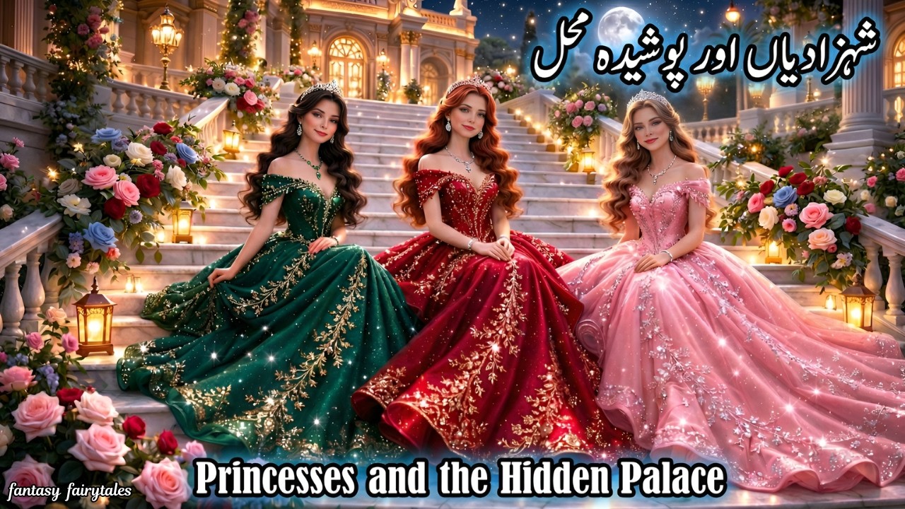 Magical Wolf & 3 Princesses | Jadui Bheriya Aur 3 Shehzadiyan | Urdu Fairy Tales | Hindi Fairy Tales
