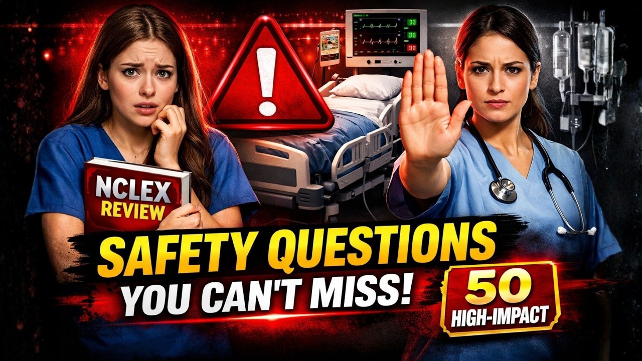NCLEX Safety & Risk Reduction: 50 High-Impact Questions#2026#education #study #explore #fypシ゚viral
