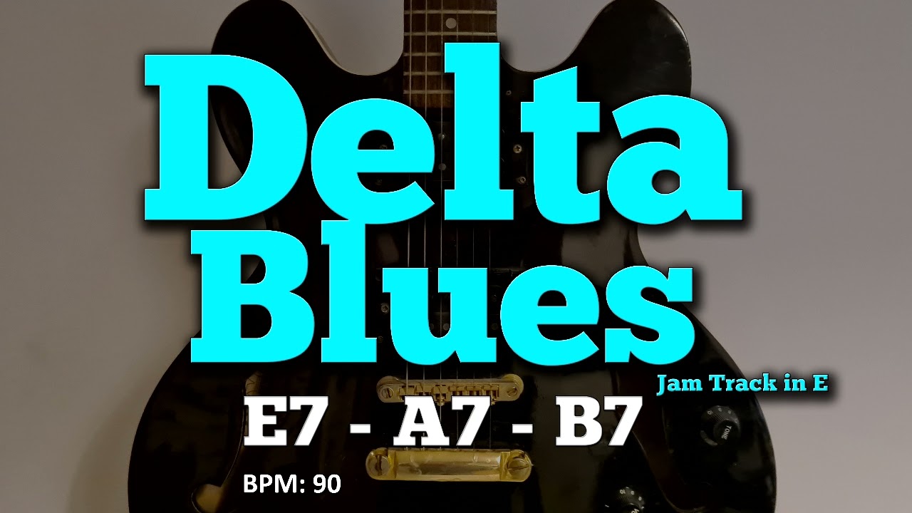 Delta Blues Guitar Backing Track Jam in E | 90 bpm