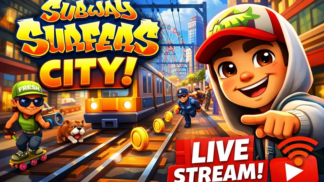 Subway Surfers CITY Livestream 🛑 Maximo Games 🎯