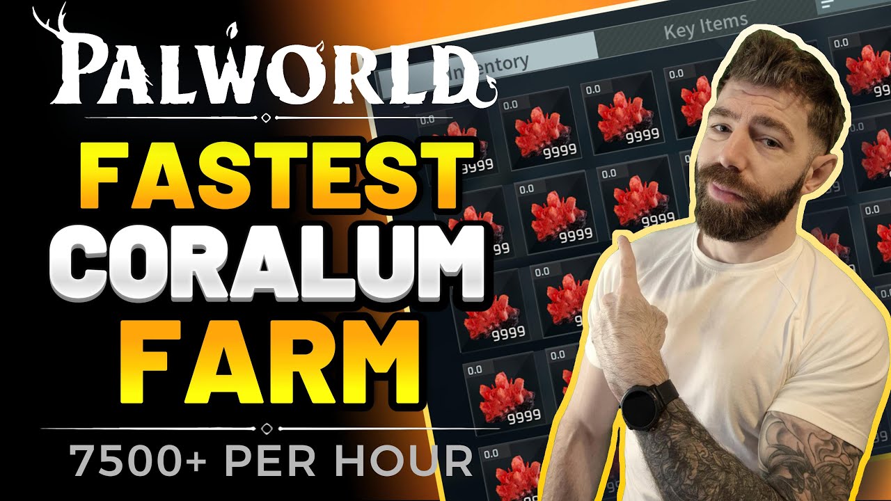 The FASTEST Way to Farm Coralum Ore In Palworld (7500+ Per Hour)