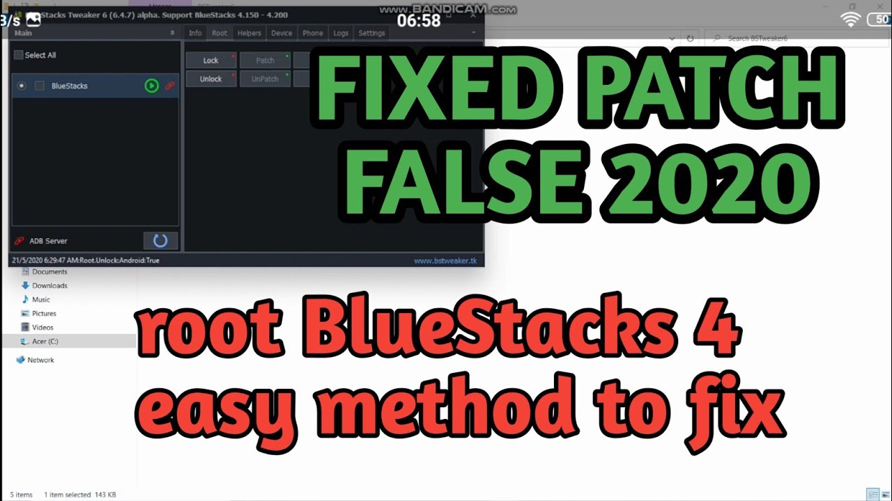 Bstweaker Patch false FIX. 2021[Root]
