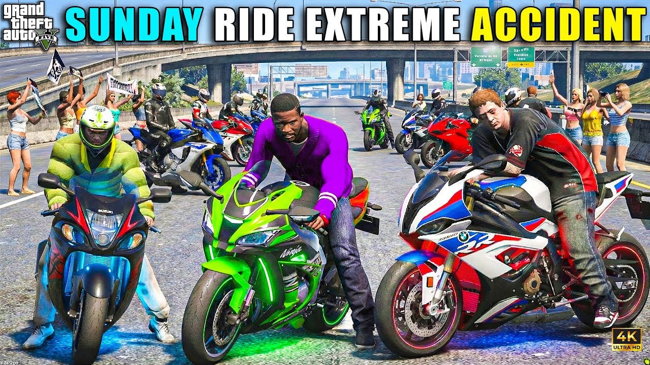 GTA 5 : GOING WO LEH LADKAH IN SNOW FALL RIDE WITH SUZUKI HAYABUSA AND NINJA H2 JIMMY MICHAEL OMG!