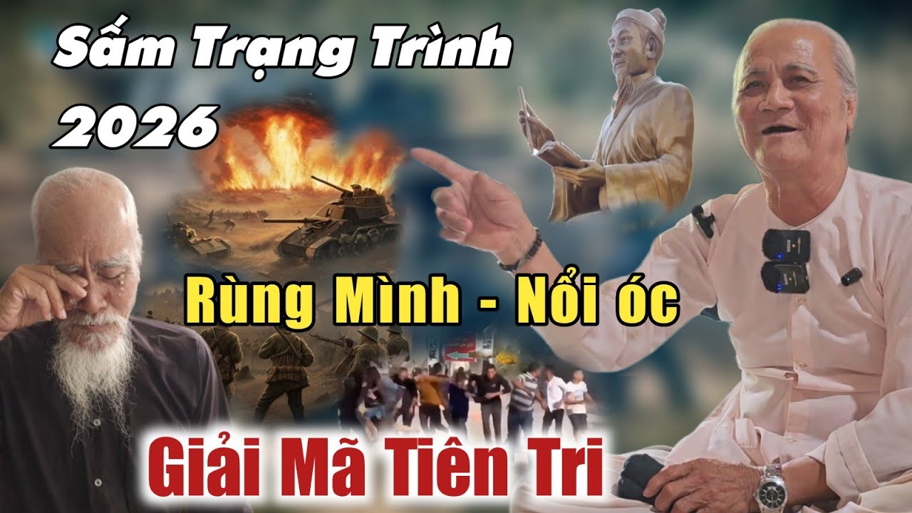 Xuất hiện ông lão Giải mã Sấm Trạng Trình lời tiên tri 2026 mã đề dương cước anh hùng tận 