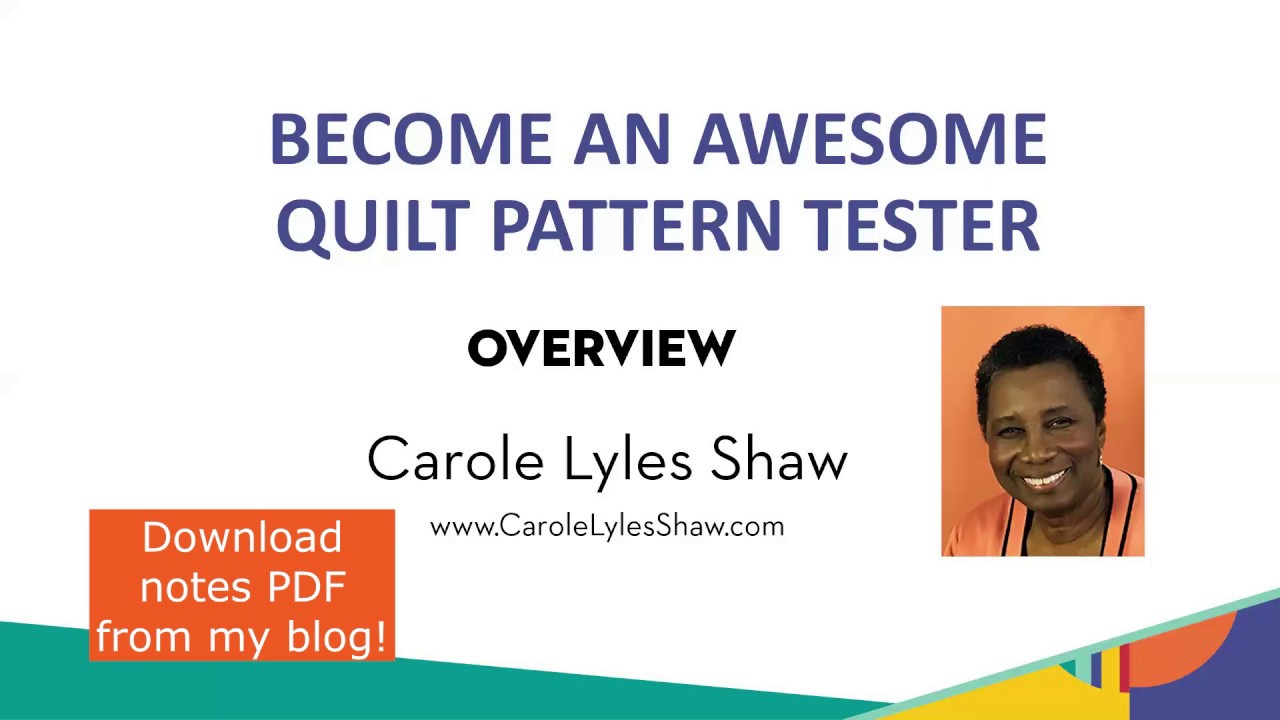 Awesome Quilt Tester Module 1
