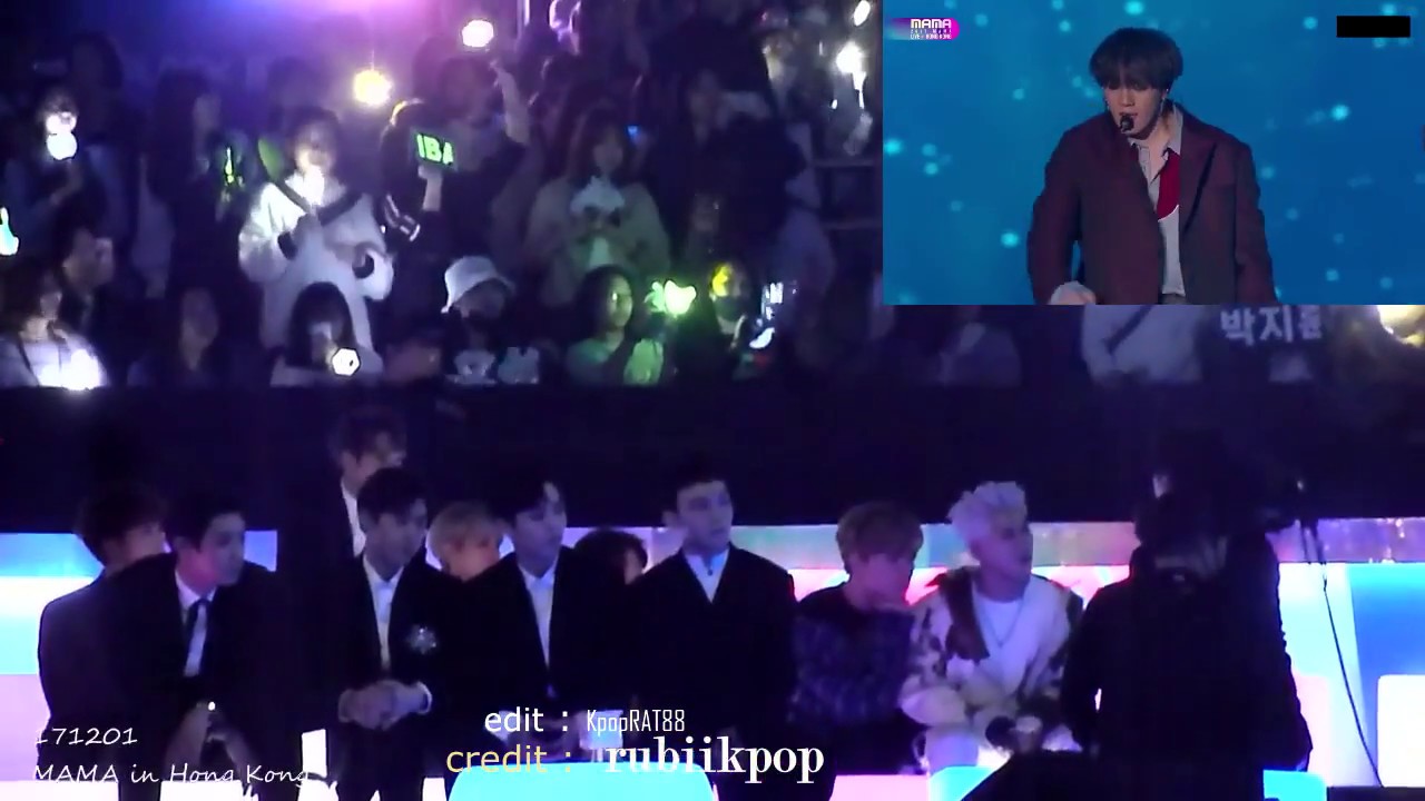171201 EXO(엑소) reaction to GOT7(갓세븐) DAY6(데이식스) - You Are & Never Ever(Rock Ver) @MAMA