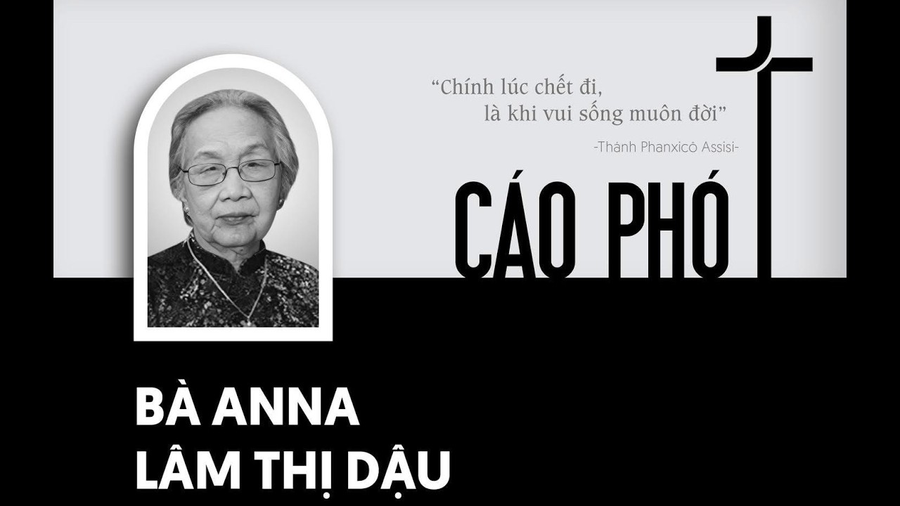 TANG LỄ BÀ ANNA LÂM THỊ DẬU  (BÀ THAO)