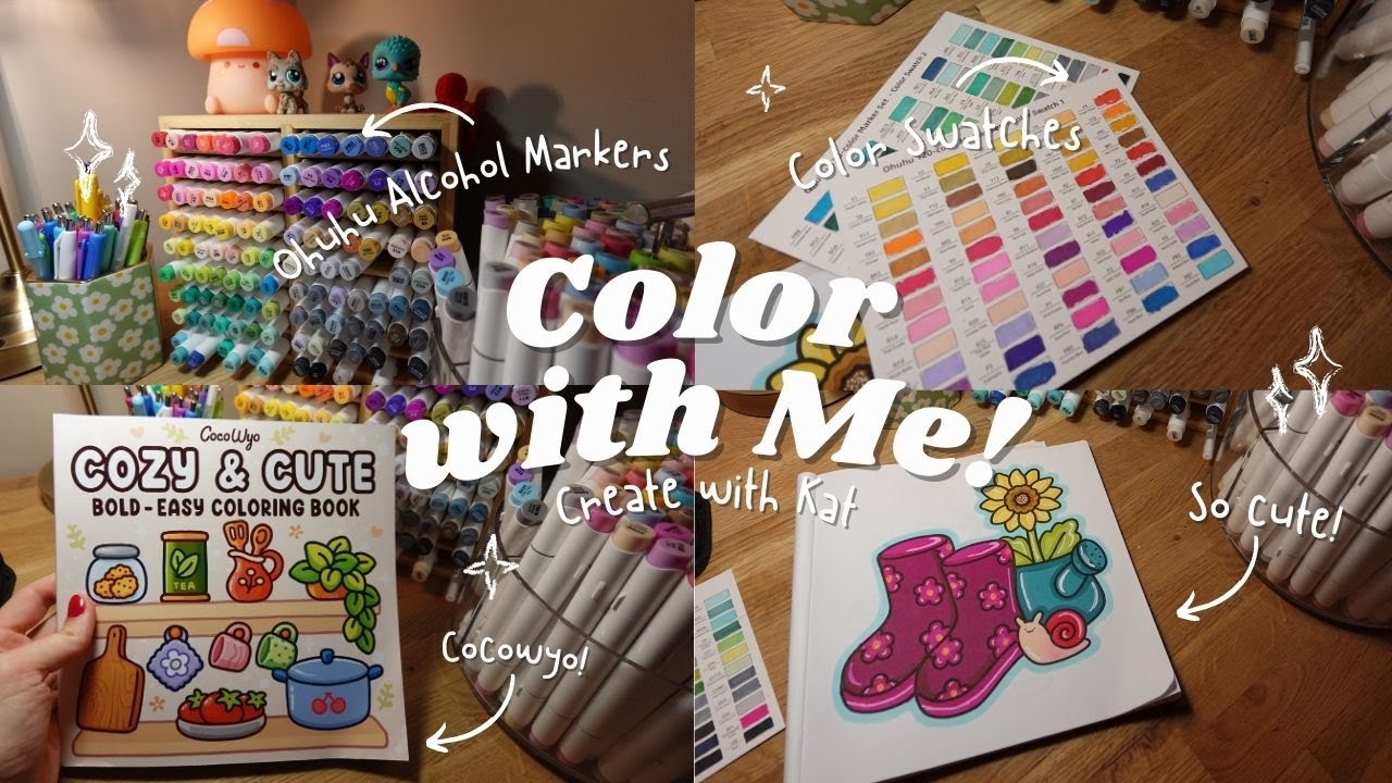 color with me! using ohuhu and cocowyo!!