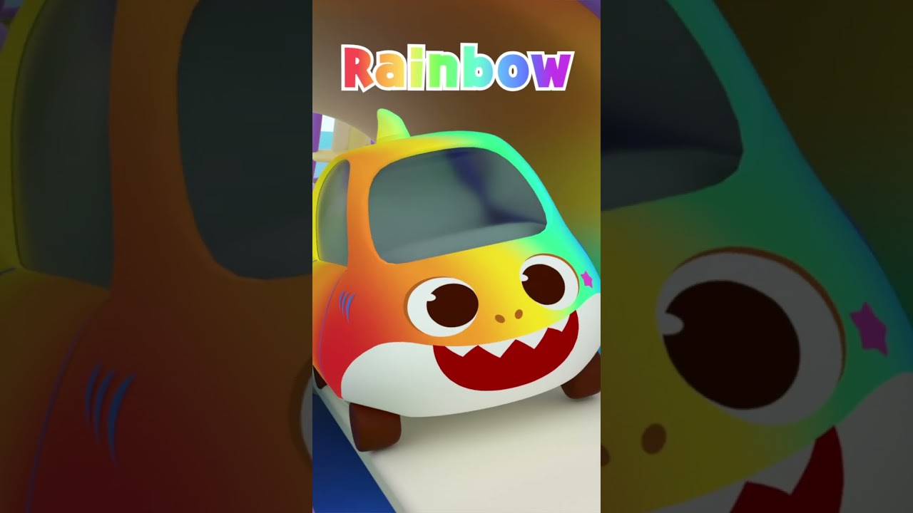 Baby Shark's Rainbow Roller Coaster 🌈