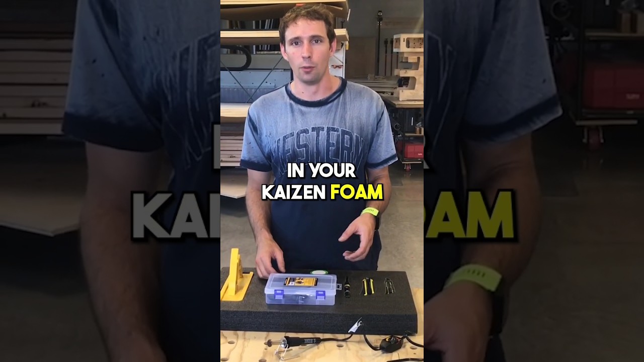 🔥 Professional Foam Cutouts using Kaizen Hot Knife #shorts #lean #hotknife