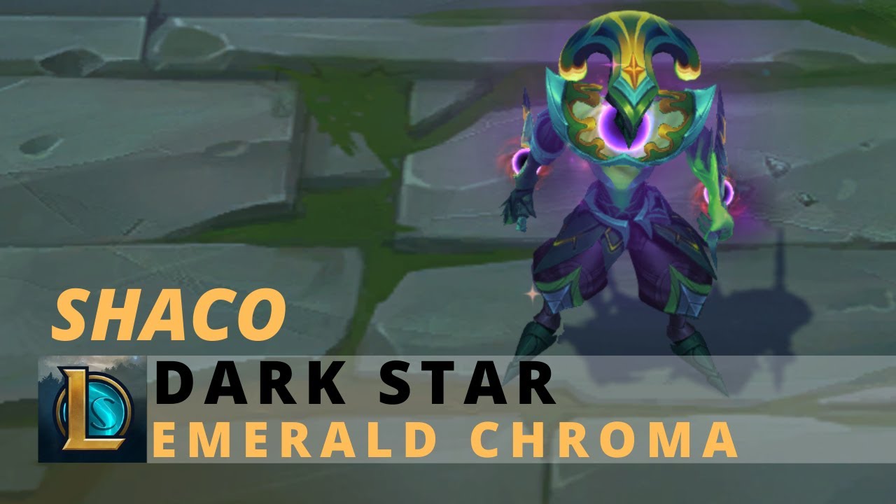 Dark Star Shaco Emerald Chroma - League of Legends
