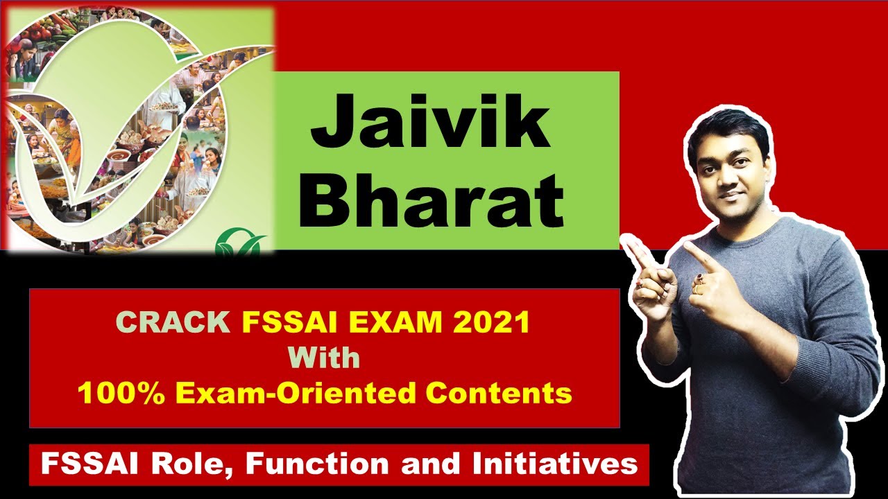 Jaivik Bharat | जैविक भारत | FSSAI Role Function & Initiatives | FSSAI EXAM 2021 || Nishant eAcademy