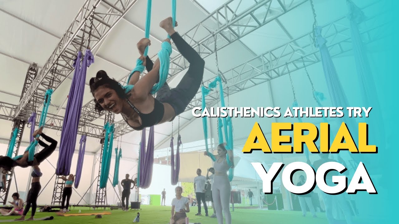 VLOG - Calisthenics Athletes Try Aerial Yoga | Elysium Calisthenics Park