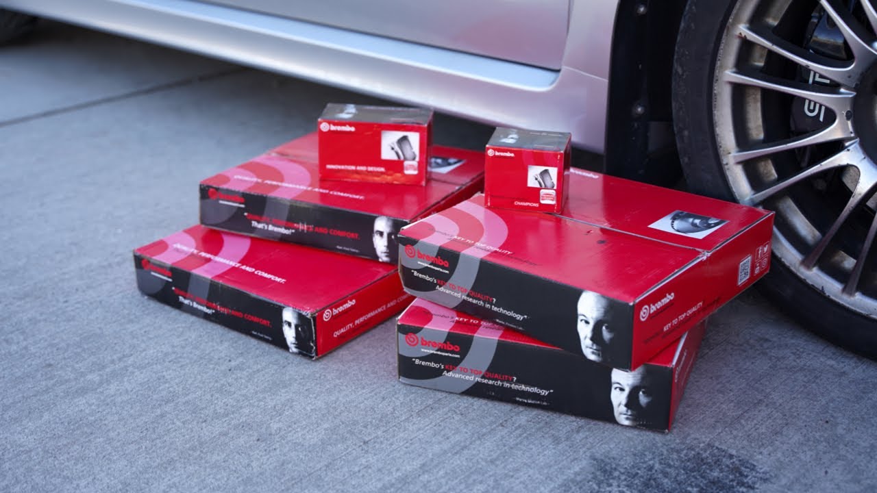 Installing Brembo Brake Pads and Rotors on an STi