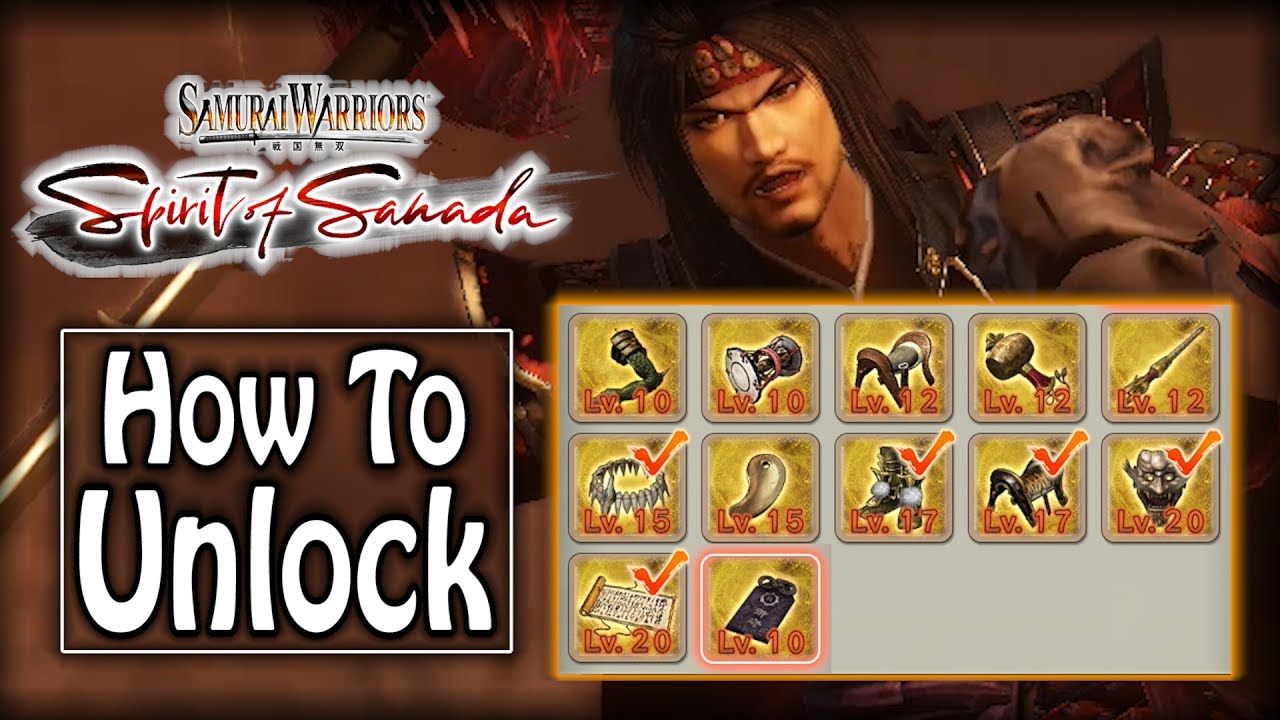 Samurai Warriors: Spirit of Sanada - Rare Accessories Guide