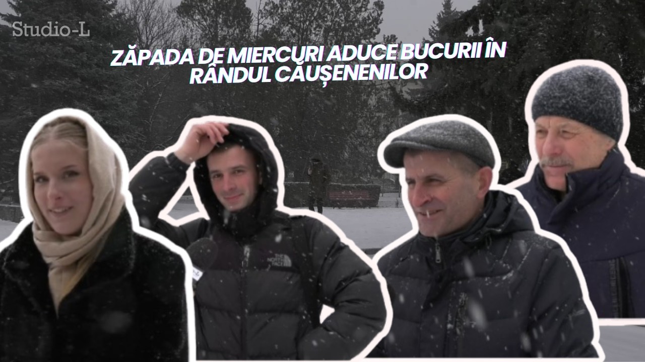 Zăpada de miercuri aduce bucurii în rândul căușenenilor