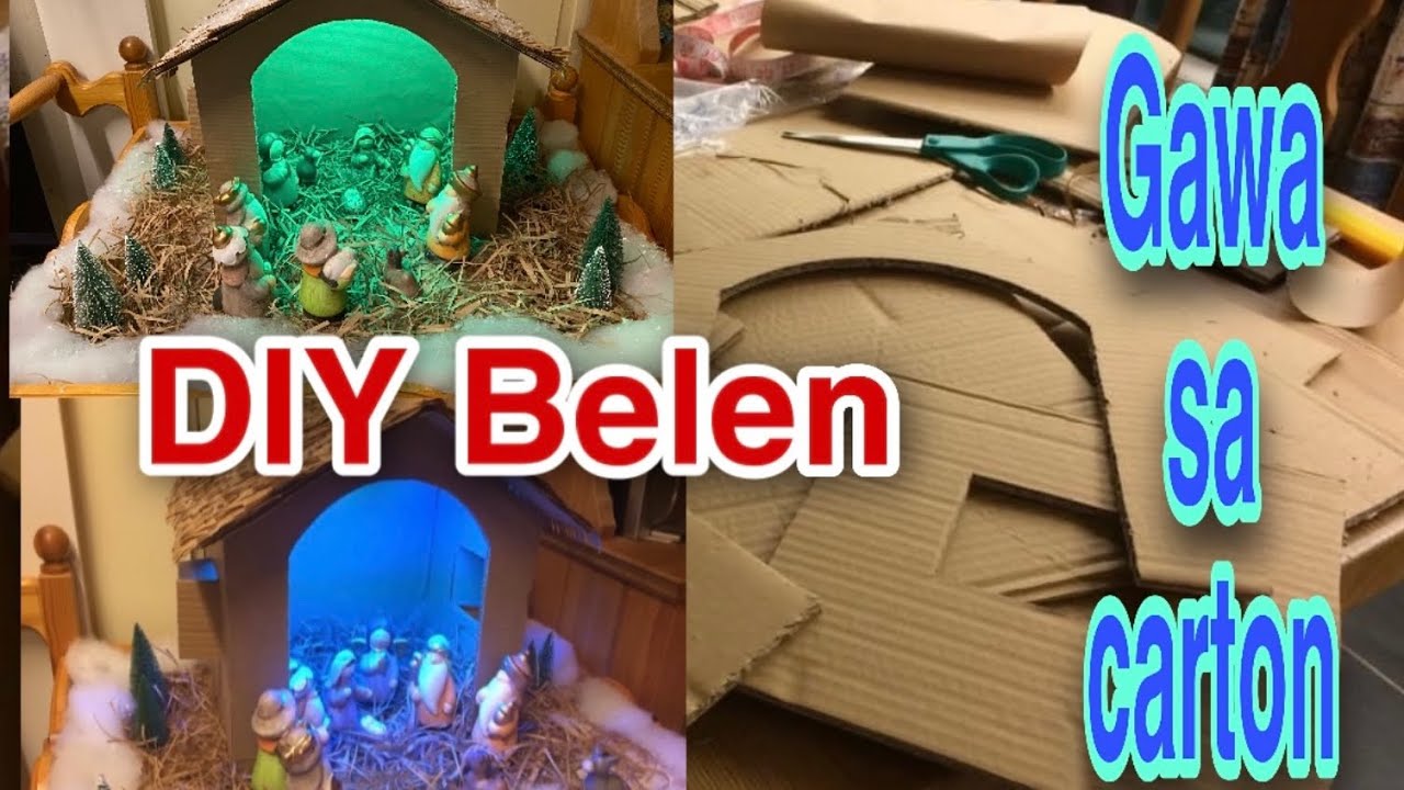 DIY Belen || Gawa sa carton || Today with Heideh